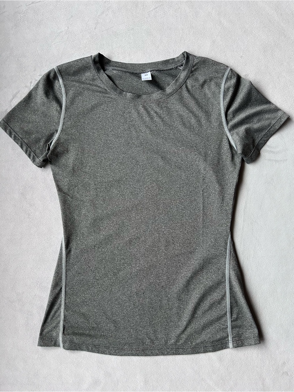 Fitted Athletic Tee ~ Women’s Size Medium ~ Gray